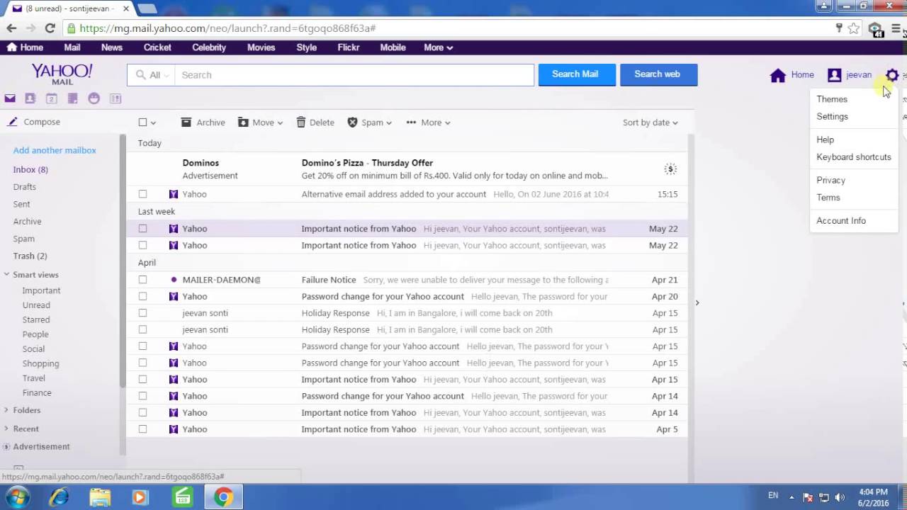 how to block email on yahoo mail mobile