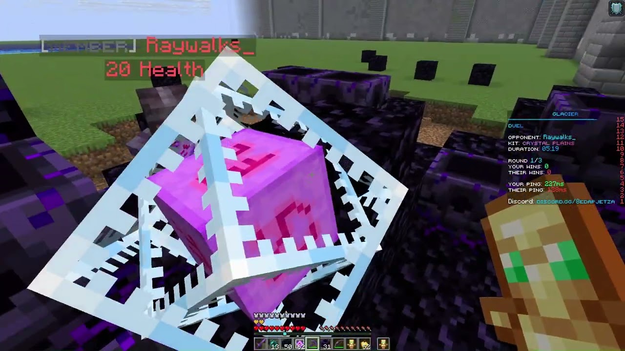 Minecraft PvP noob builds houses instead of fighting (ft. Raywalks)