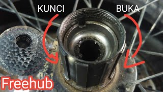 AVB - Tutorial cara buka & perbaiki suara Freehub berisik tak tok karena kocak,  model mangkoan