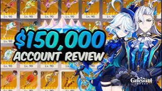 I Reviewed The BIGGEST WHALE Account ($150,000 ) I've Ever Seen | Genshin Impact