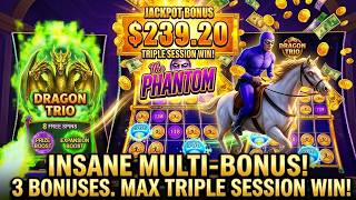 3 Bonuses in One Session – Phantom & Dragon Trio Went Insane!