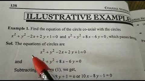 co axial system of circle