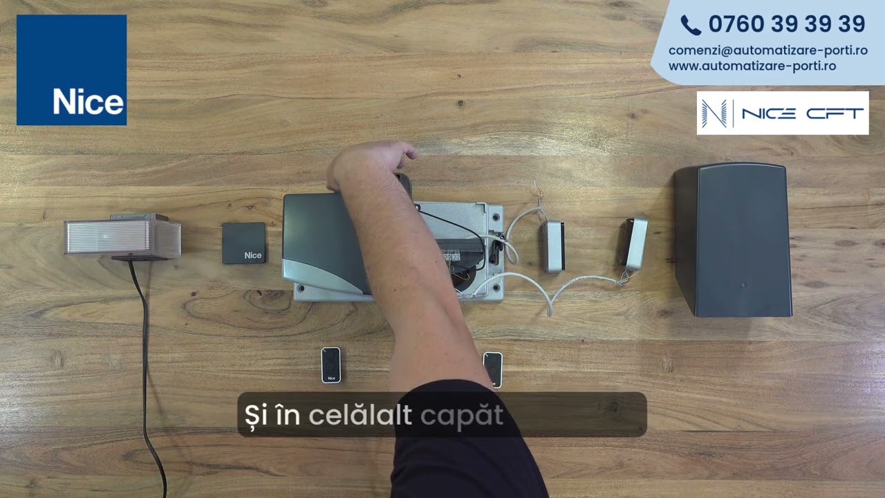 Programare Automatizare poarta culisanta Nice Road400
