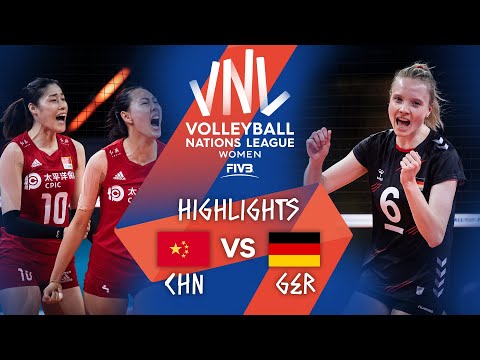 China vs. Germany - FIVB Volleyball Nations League - Women - Match Highlights, 31/05/2021