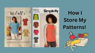 How I Store My Patterns; Trouble with Simplicity 9645