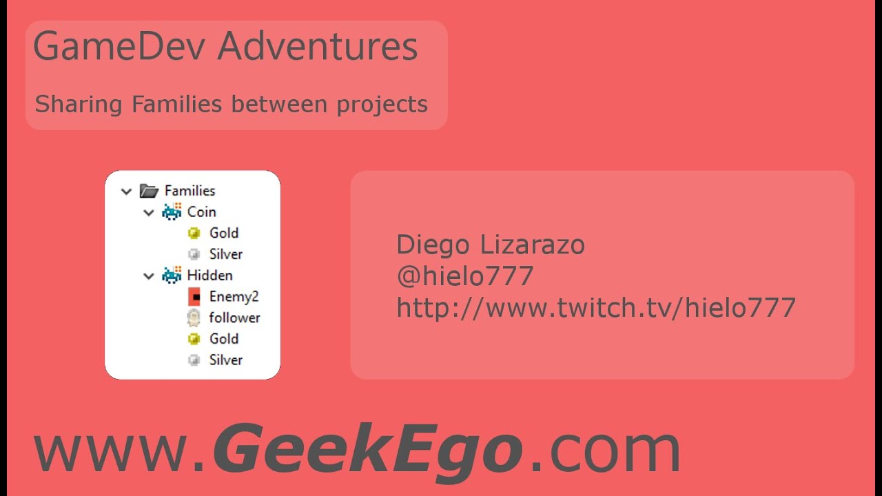 10 Mins with Construct 2: Sharing Families between projects - YouTube