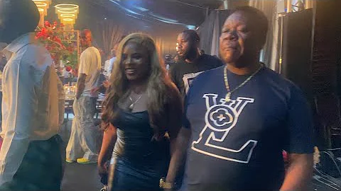 ARRIVAL OF MR IBU & JASMINE TO OONI OF IFE BILLIONAIRE DAUGHTER 30TH BIRTHDAY PARTY