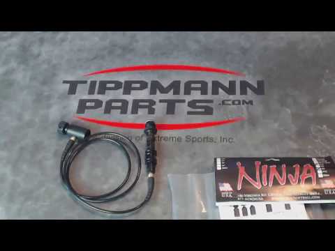 Ninja Paintball Microbore Remote Line with Slide Check overview video