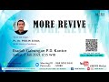 Ibadah MORE - MORE REVIVE | 2 Juli 2021 (Ps. Dr. Perlin Zebua)