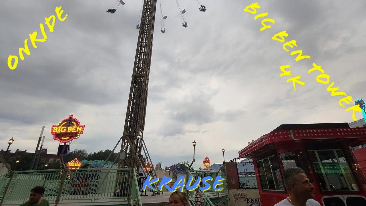 Onride Big Ben Tower Krause (AK-Rides Kettenflieger) 4K - YouTube