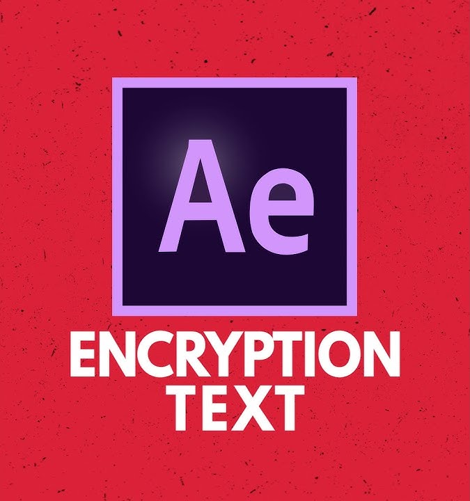 After Effects - Encryption Text Animation - Text Animation - YouTube