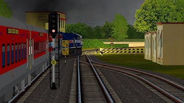 Part 02 II Blue And Red Combination || Ashram Express In Open Rail