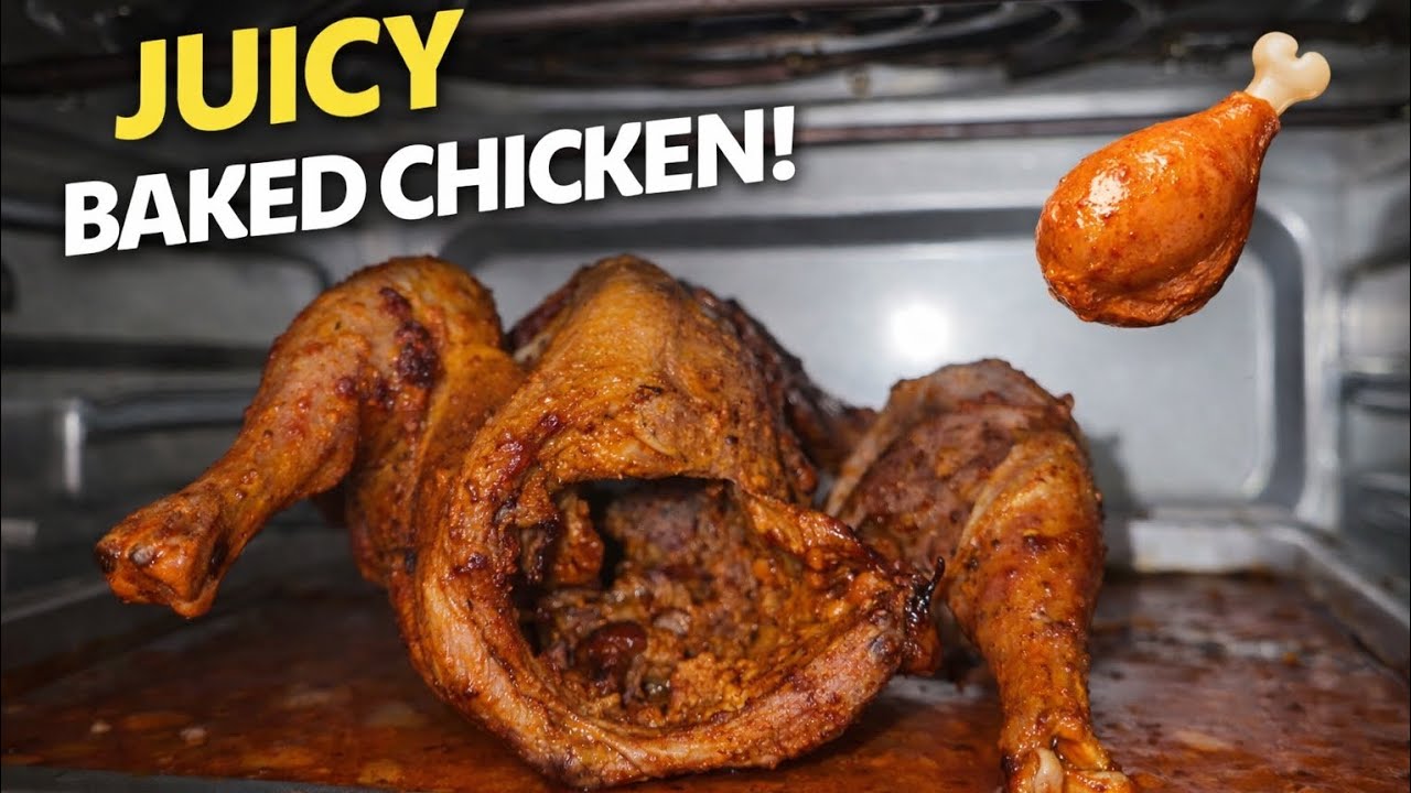 Juicy Whole Chicken in the Oven 🍗 | Easy Homemade Roast Chicken Recipe