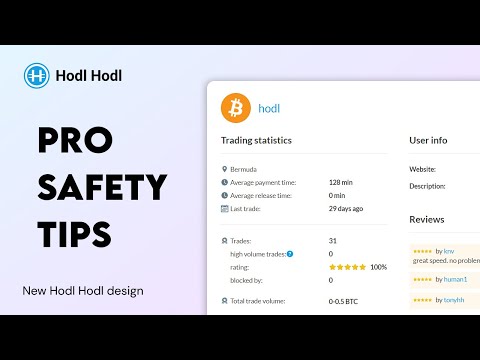 How to buy Bitcoin safely? - video from Hodl Hodl