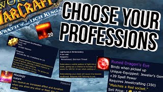 WOTLK Classic Profession Picking Guide - Every Class in under 10 minutes!