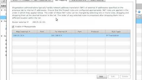 VCloud Network: Add Firewall Rule