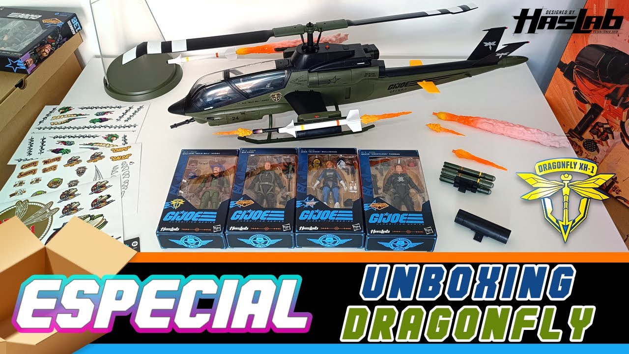 Unboxing Dragonfly Haslab - Gi Joe Classified 🚁📦 - YouTube