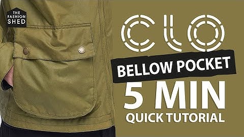 Bellow Pocket in Clo3D / MD - Beginners Tutorial