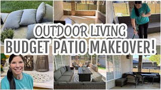 OUTDOOR LIVING MAKEOVER | BACKYARD REFRESH #patiomakeover  #outdoorlife #backyarddesign #cleanwithme