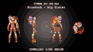 Cinema 4D/ 3DS Max | Bioshock Big Sister Model Download