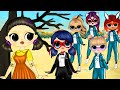 All Miraculous Ladybug Characters in Squid Game - DIY Paper Dolls & Crafts