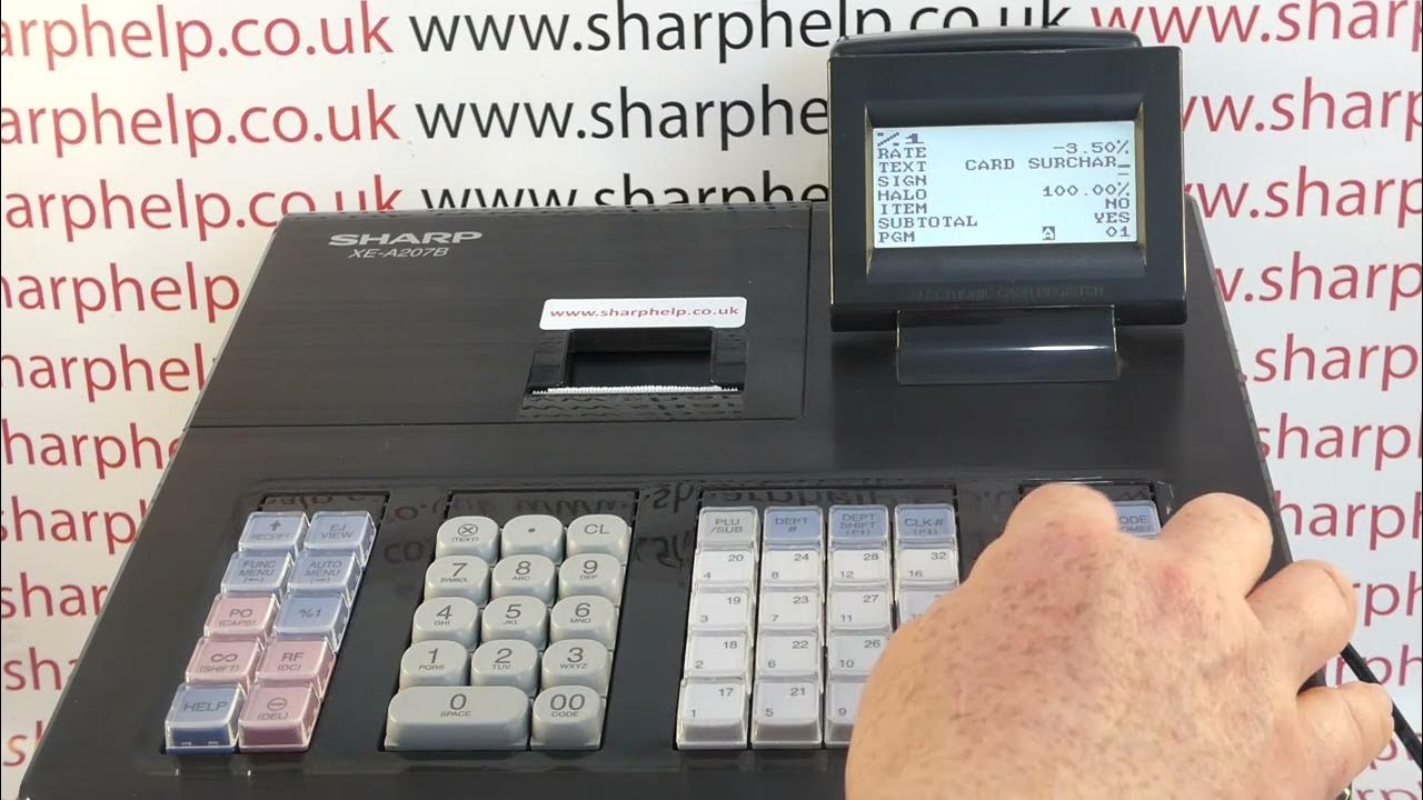 How To Set Up A Credit Card Surcharge Premium Button Sharp XEA207