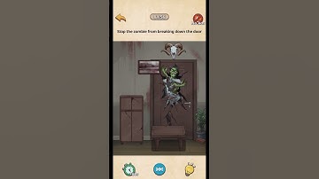 Nightmare Puzzle: The Unknown - Level 12 - Stop the zombie from breaking down the door.