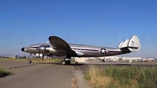 General MacArthur’s Lockheed C-121A Constellation at Chino Airport on 6-26-2023