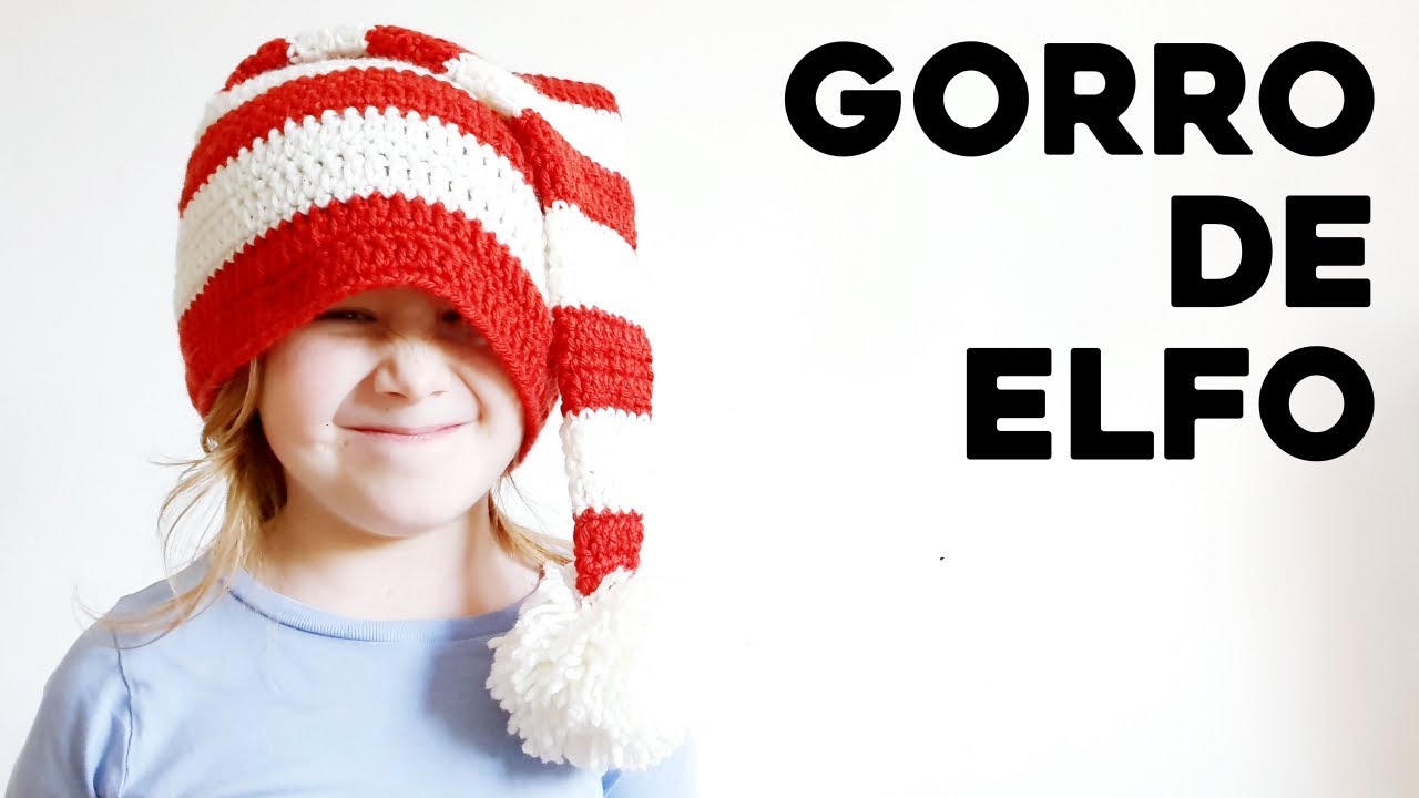 GORRO DE ELFO a crochet | super FÁCIL y en todas las tallas!!! | Ahuyama Crochet