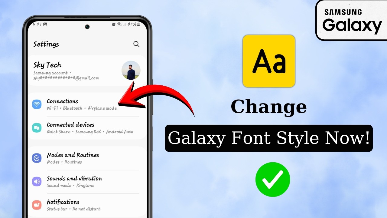 How to Change Font Style on Samsung Galaxy Phone (2026 Guide) - YouTube