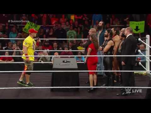 Team Cena vs Team Authority contract signing
