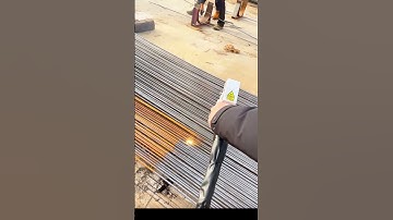 High-Tech Rust Removal! 🦾💡 Cleaning Rebars with Lasers