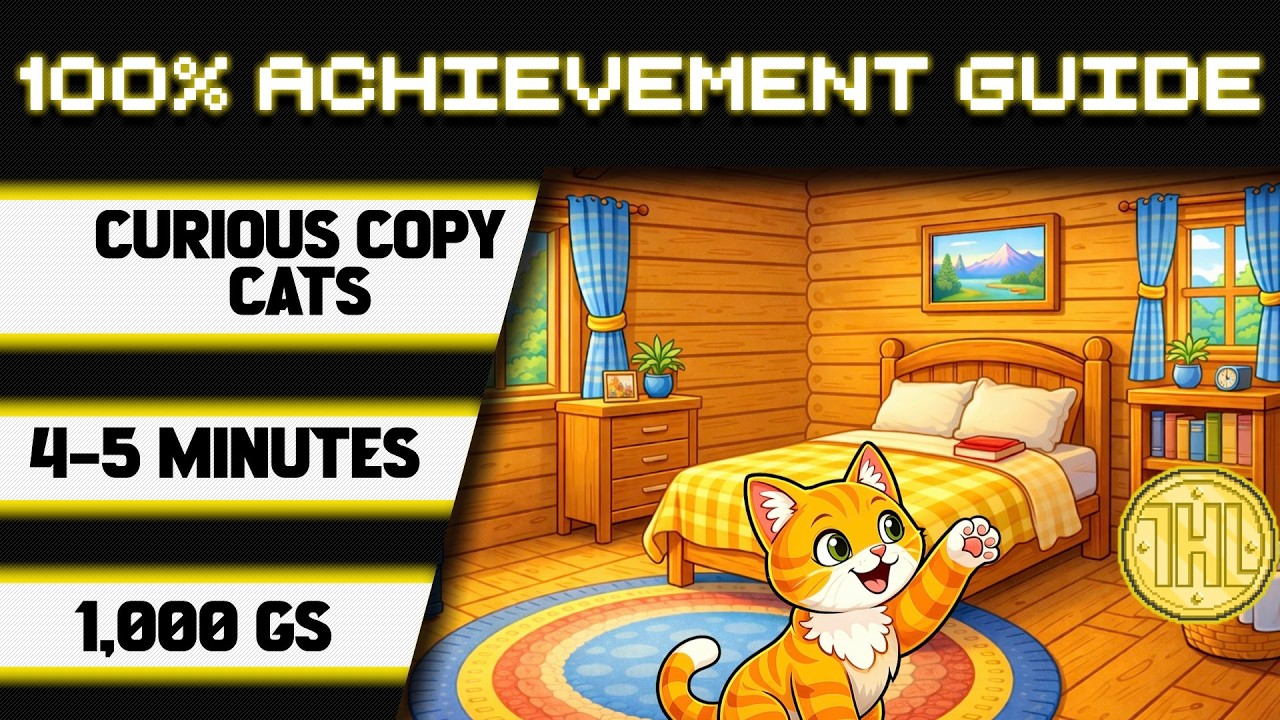 Curious Copy Cats 100% Achievement Walkthrough * 1000GS in 4-5 Minutes ...