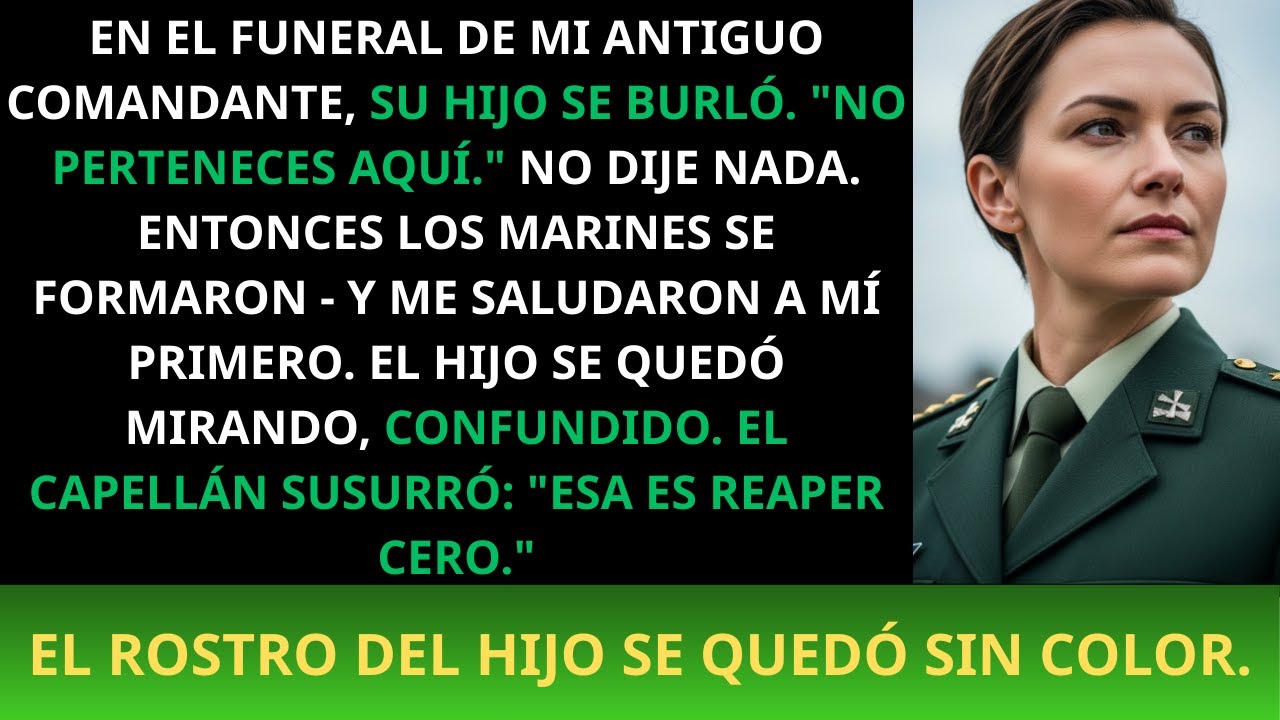 En el funeral del comandante, su hijo se burló de mí hasta que el sacerdote dijo