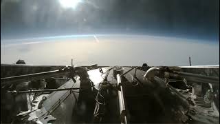 Starship Booster 11 Interstage Camera Views