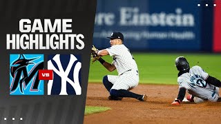 Marlins vs. Yankees Game Highlights (4\/10\/24) | MLB Highlights