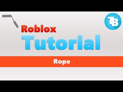 Roblox How To Make A Rope Youtube