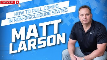 How to Pull Comps in Non Disclosure States
