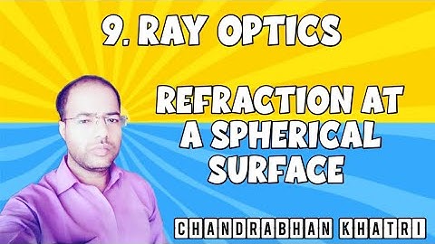 Refraction At A Spherical Surface  | chapter-9 | Physics Class-12