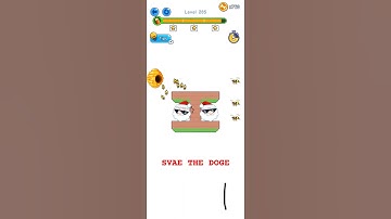 Draw 2 Save: Doge vs Bees 🐶🔥 Levels 285 & 286|#shorts
