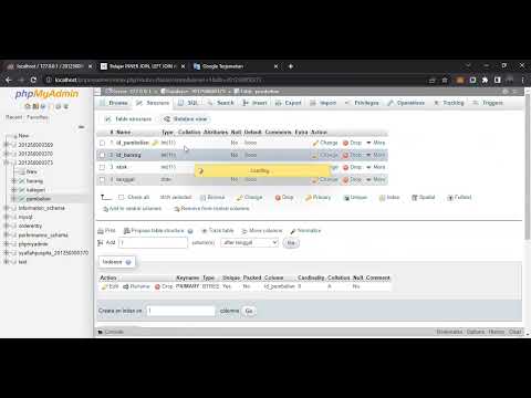 Membuat database, relasi