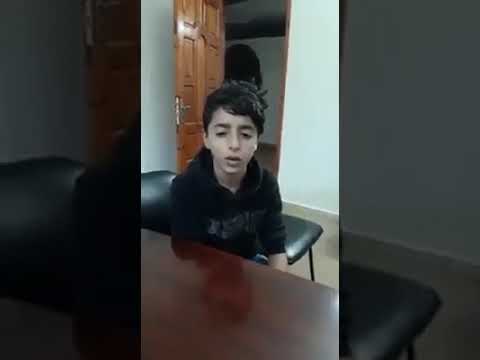 تسجيل مصور للشهيد الطفل حسن شلبي قبل إستشهادة