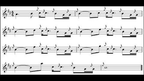 Great Highland Bagpipes Intermediate Exercise 5 – high pitch half speed