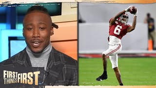 DeVonta Smith talks Super Bowl & winning Heisman; 'No one can cover me' | CFB | FIRST THINGS FIRST