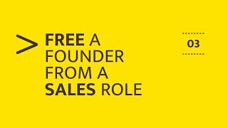 Scaling Your Startup How To Free A Founder From A Sales Role Take The Holiday You Deserve Part 1