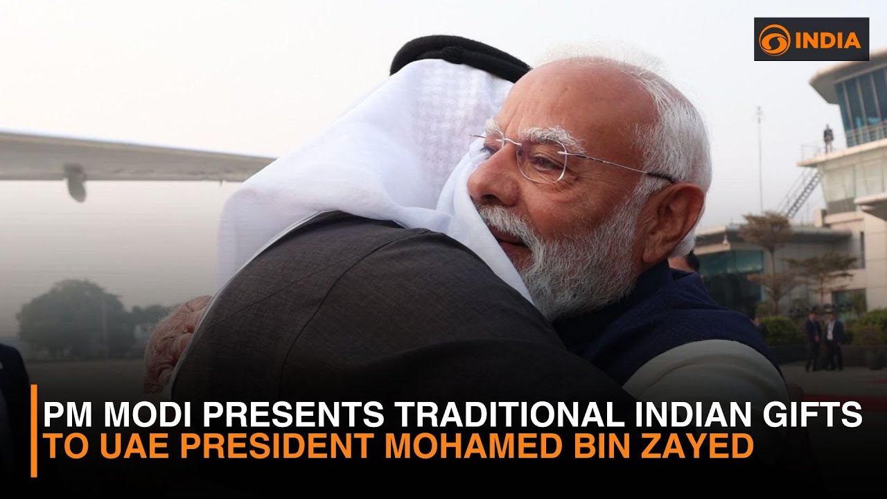 PM Modi Presents Traditional Indian Gifts to UAE President Mohamed bin Zayed