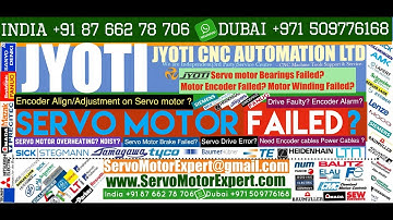 #jyoti  Machine Repair Servo Motor alarms, Contoller error, Servo Drive Testing, PLC troubleshooting
