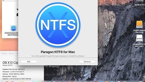 How to copy files on a Seagate NTFS Formated Drive on OS X El Capitan