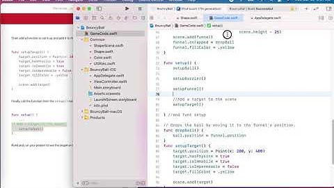Swift Explorations - BouncyBall App (Video 3)