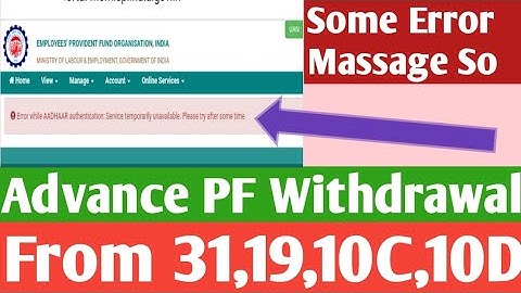 Error while AADHAAR authentication: Service temporarily unavailable. Please try after some time.